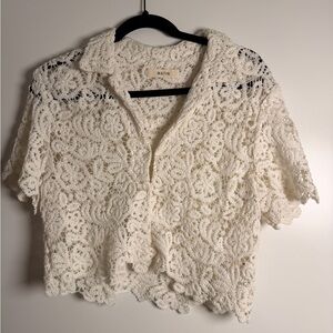 Matin Ivory Lace Blouse